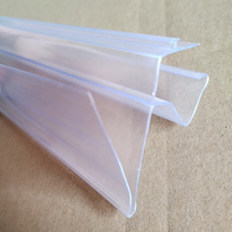 Price tag price tag transparent label card slot supermarket wooden shelf card strip transparent inclined mouth inclined card sleeve 25