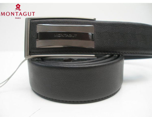 Đồng hồ dây da Montagut chính hãng R213173251B đai khóa tự động màu đen dây thắt lưng