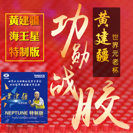 Huang Jianjiang Neptune special edition long glue single rubber medium particle competition type