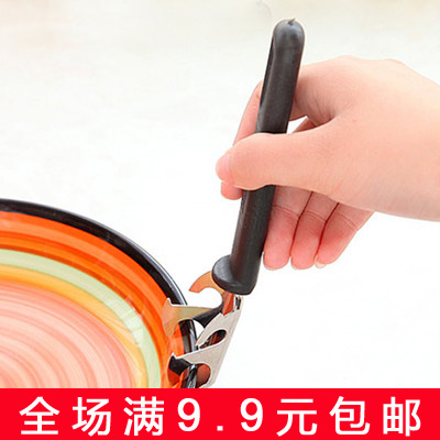 Kitchen stainless steel multi-function dish and bowl clip Microwave oven anti-hot clip bowl holder High temperature resistant lifting plate clip Non-slip bowl clip