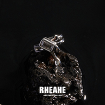 HeyJewel original design Fashion cold wind simple water drop no ear pierced ear bone clip niche 925 silver earrings