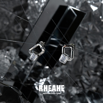 HeyJewel original design Liu Yuxin earrings with the same style female simple temperament light luxury sterling silver earrings fashion earrings