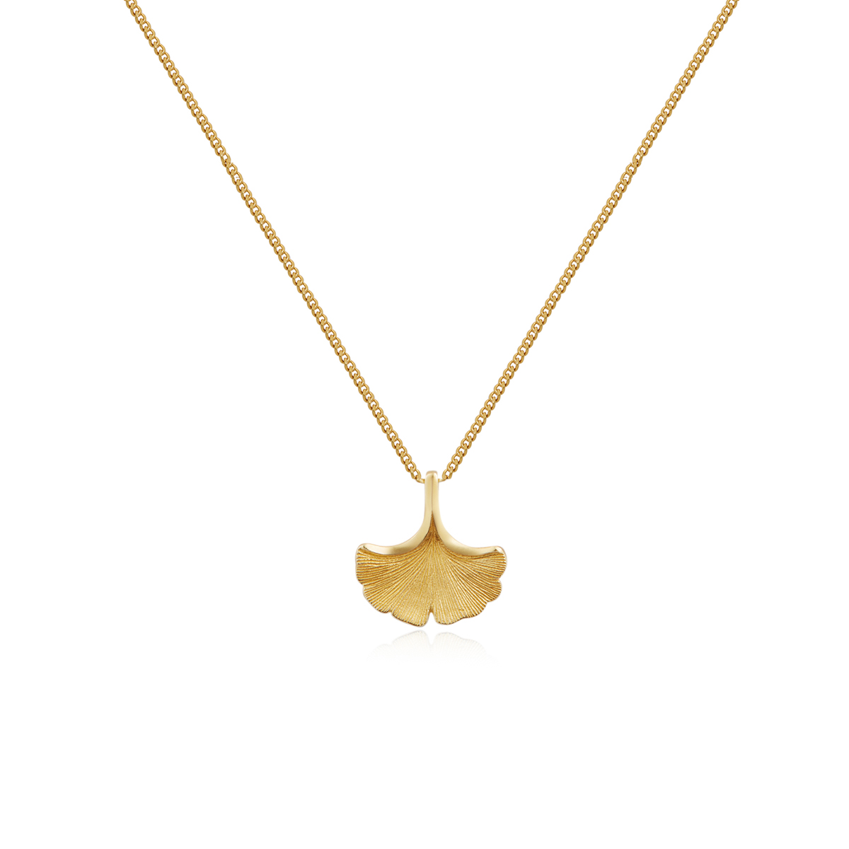 HeyJewel Shu Show gingko series 925 silver gilded ginkgo leaf necklace original jewelry gift