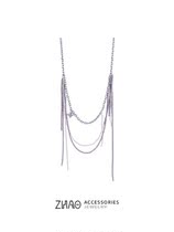 HeyJewel original design ZHAO jade lilac fine broken tassel necklace female summer niche 2021 new female trend