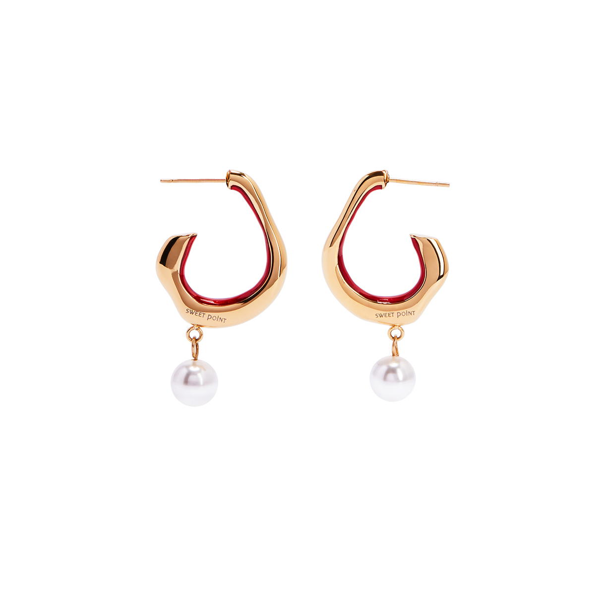 HeyJewel SWEET POINT Sweet Collection Flowing Pearl Earrings