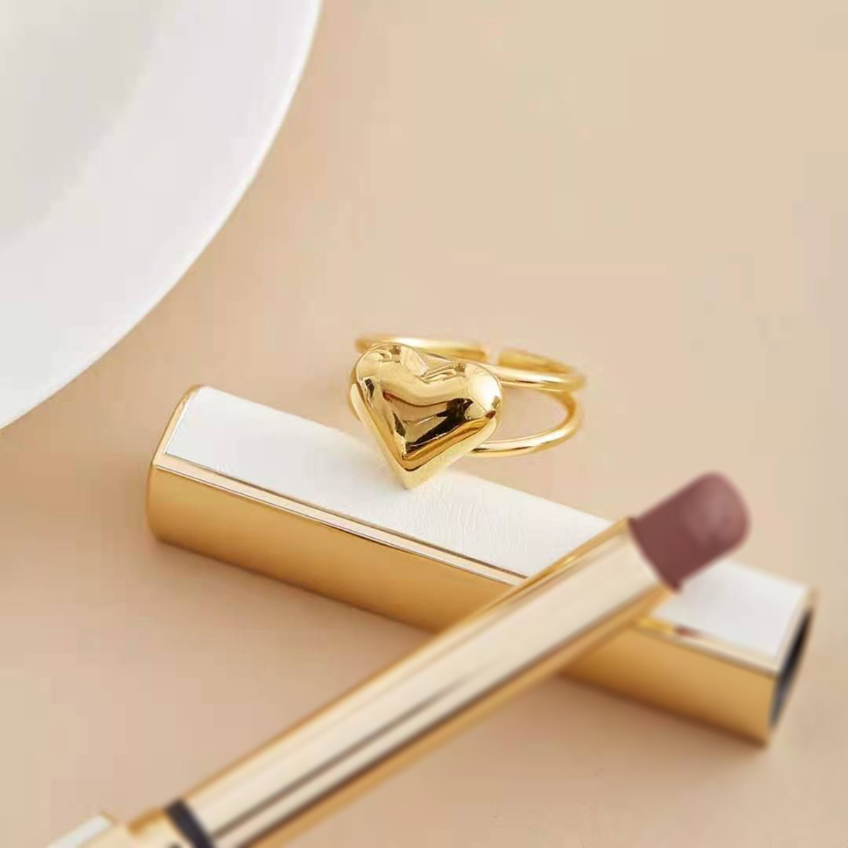 HeyJewel Loving Pure Silver Opening Ring Female Temperament Commute Ring 2021 New Ins Wind Ring