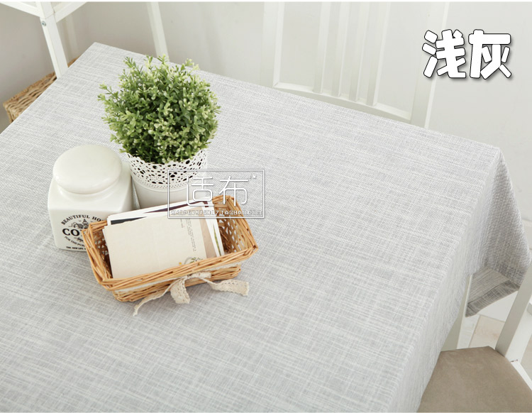 Đơn giản Nhật Bản-phong cách tre bông và vải lanh khăn trải bàn đồng bằng màu rắn khăn trải bàn bàn ăn vải bàn cà phê cà phê hình chữ nhật màu xanh màu xám họp khăn trải bàn làm việc