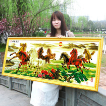 Eight horses figure 2021 new 5D diamond drawing point full diamond horse to success Jun cross stitch embroidery living room eight horses