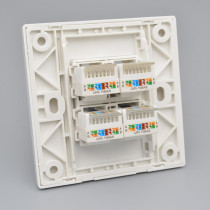4-port free Category 6 network cable socket 4-position computer switch four-port network 86-type network cable port module information panel