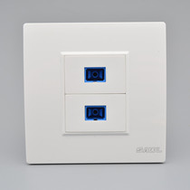 Dual fiber optic socket type 86 2 SC fiber optic network module direct plug-in two-position fiber optic port computer wall panel