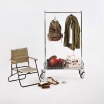 Two units 501 Commercial landing clothes hanger Clothing Items Display Show Shelf Home mobile clothes hat rack with brakes