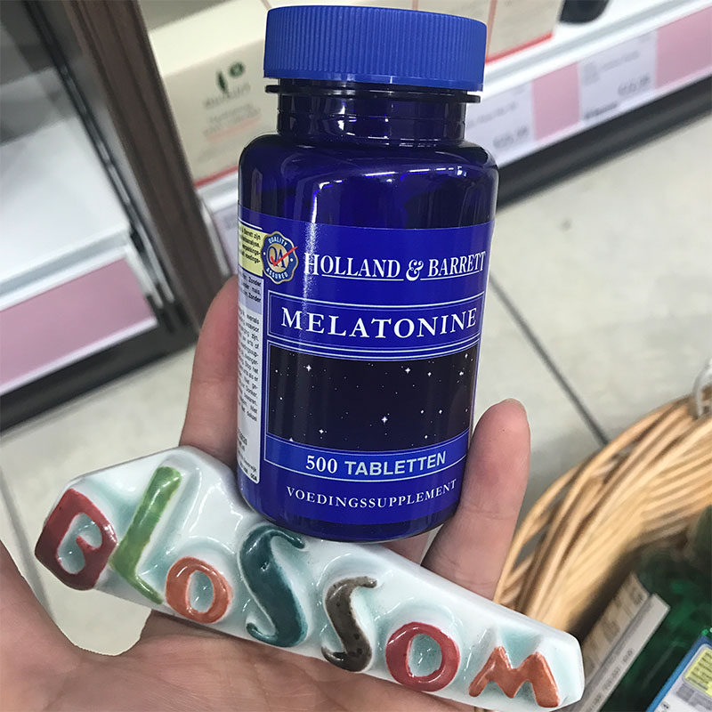 Open and Flower) Dutch Pure Natural Melatonin Purified Tablets to Improve Sleep 500 Tablets Garden Shop