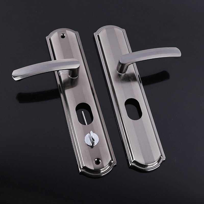 Security Door Lock Gate Handle Handle 1 2 Thick Panel Universal Home Lock Wooden Door Solid Handle Black Gold