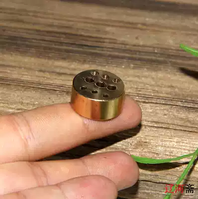 Liaohezhai pure copper porous incense plug nine-hole copper incense burner line incense three roots incense Buddha incense fragrance stand