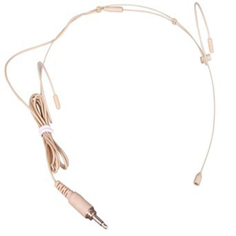 Wireless Microphone Waist Pack Thread 3 5 Skin Color Plug Hidden Head-Wearing Microphone Earhook Headset Headband Carron Wheat