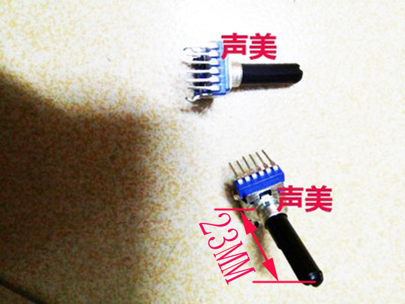 Yamaha mixer potentiometer B20K potentiometer double-connected 6-foot shaft length 22 5MM 124 repair parts