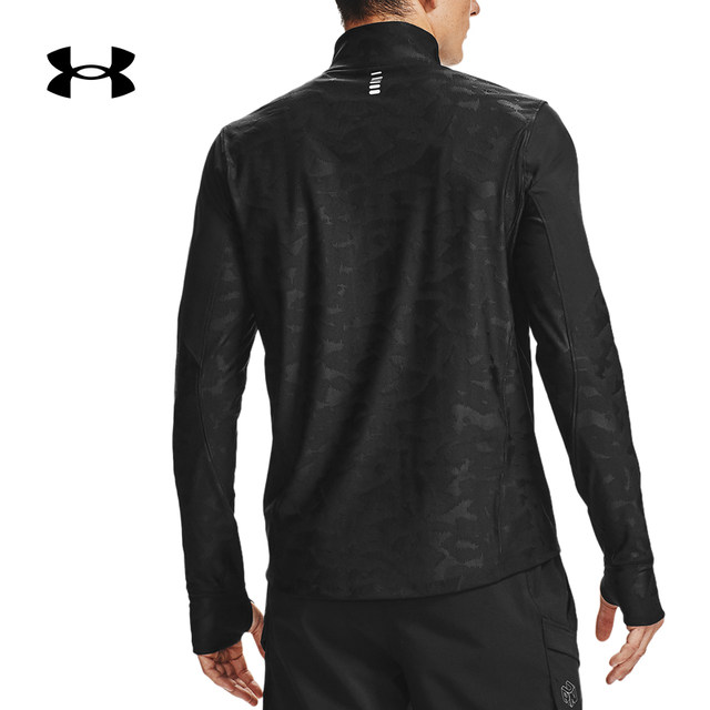 Under Armour official UAQualifierStealth ກິລາແລ່ນຜູ້ຊາຍ 1/2 zipper sweatshirt 1356169