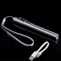 Hot selling pen holder usb rechargeable flashlight aluminum alloy pen light LED lithium battery strong moon light mini flashlight