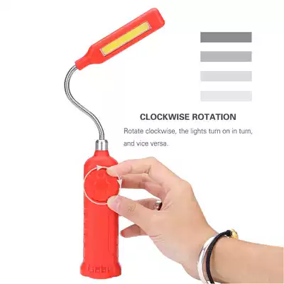 Stepless dimming curved hose flashlight Car repair light Work light LED small table lamp Household with strong magnet