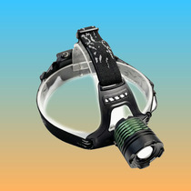 T6 LED charging zoom rotating mechanical focus strong bald light Mine light dimming fishing light riding outdoor hot sale