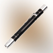 Aluminum alloy white light purple light two-end mini flashlight medical check ear nose and throat ultraviolet dry battery single file