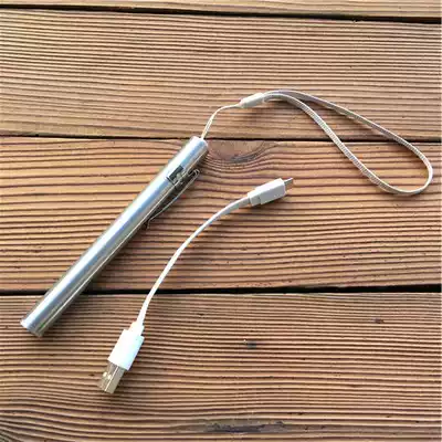 Hot selling pen holder usb rechargeable flashlight aluminum alloy pen light LED lithium battery strong moon light mini flashlight