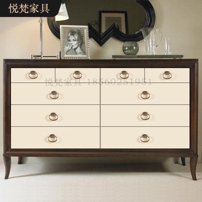 Modern Chinese solid wood dining side cabinet wine cabinet minimalist living-room display cabinet multifunction storage cabinet hotel furniture custom-made