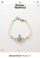 Кошачья группа Vivienne Westwood Mini Bas Классический браслет из жемчуга розовый