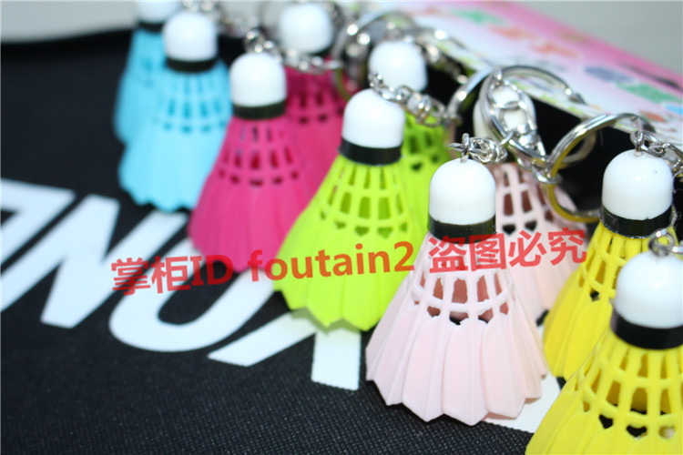 Mặt dây chuyền cầu lông bằng nhựa Mini Cầu lông vợt Keychain Trinkets Quà tặng thể thao Lưu niệm 30 vợt cầu lông wilson
