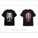 Черные костяные буквы Assc с коротким рукавом 210 г чистый хлопок