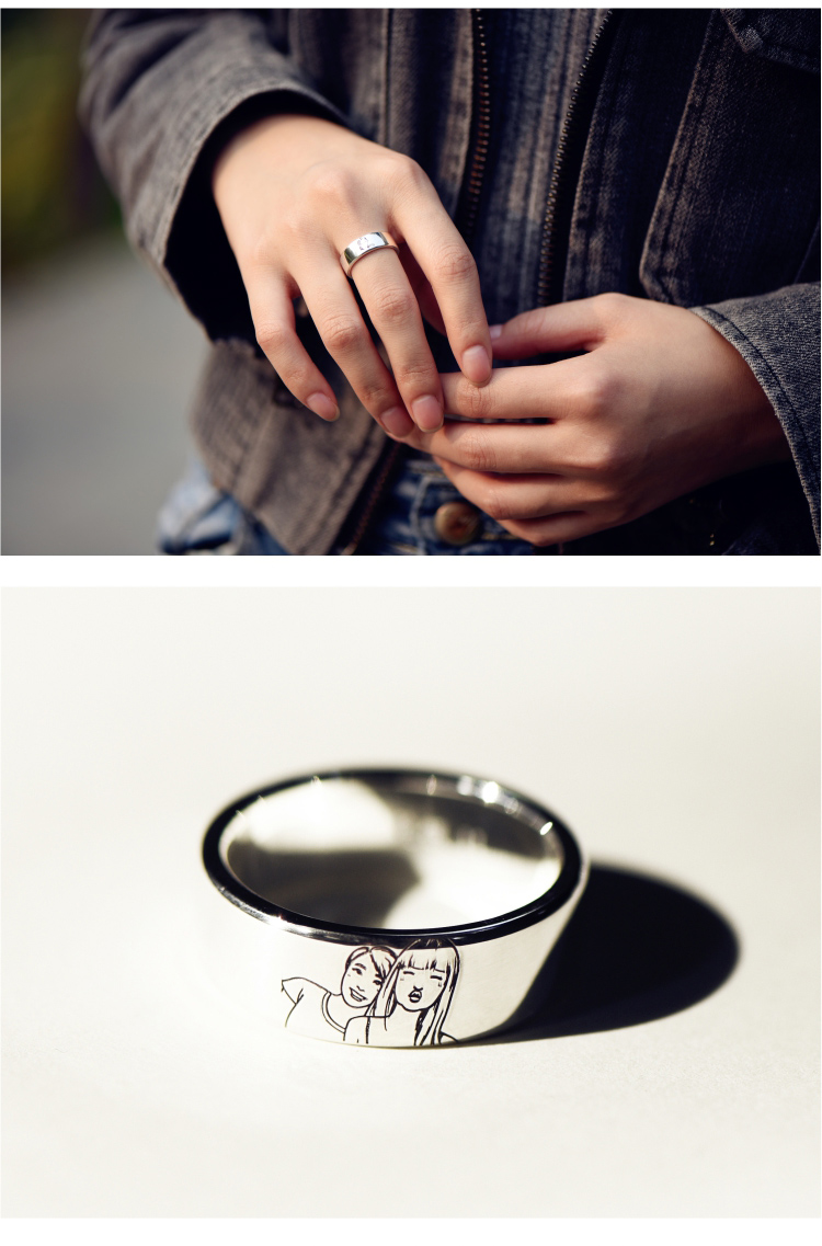 Bague mixte PIN ARGENTE en Argenterie - Ref 3087095 Image 15