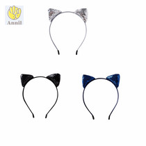 Annai childrens clothing 2019 autumn new girls cute cat ears hairband headdress hair card AG930690