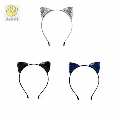 annil children's clothing, Fall 2019) New Girls cute cat ears headband headdress hairclip AG930690