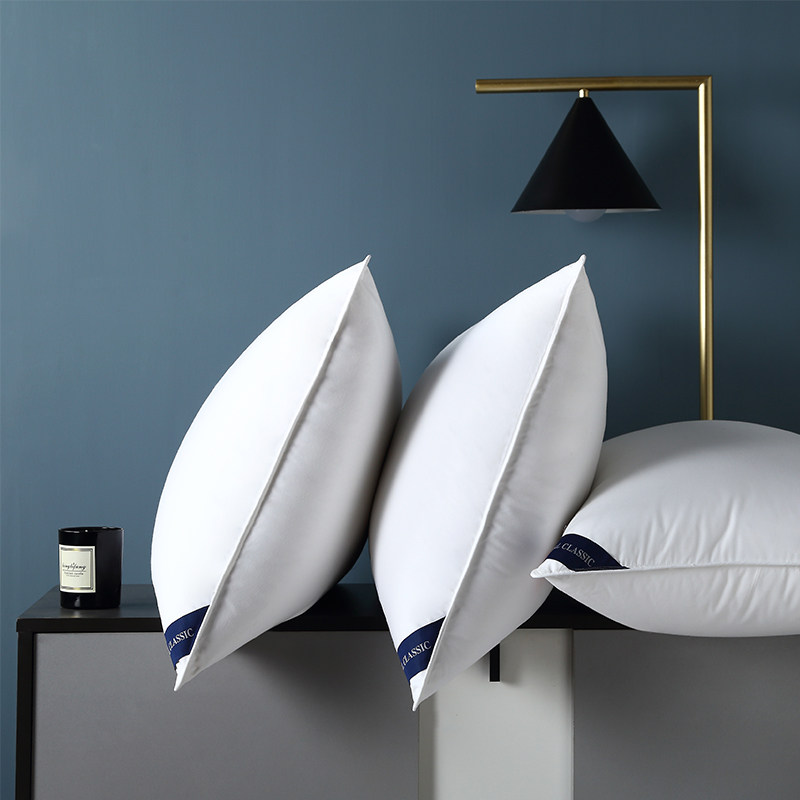 Five-star hotel pillow core washed down velvet soft pillow is not deformed breathable soft pillow a pair of shots 2