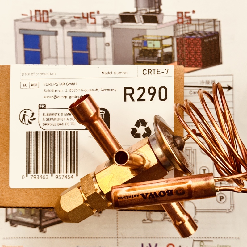24000Btu, R290 New Environmentally Friendly Refrigerant Thermal Expansion Valve Is Used in 3~4Hp Medium and Low Temperature Freezing Equipment