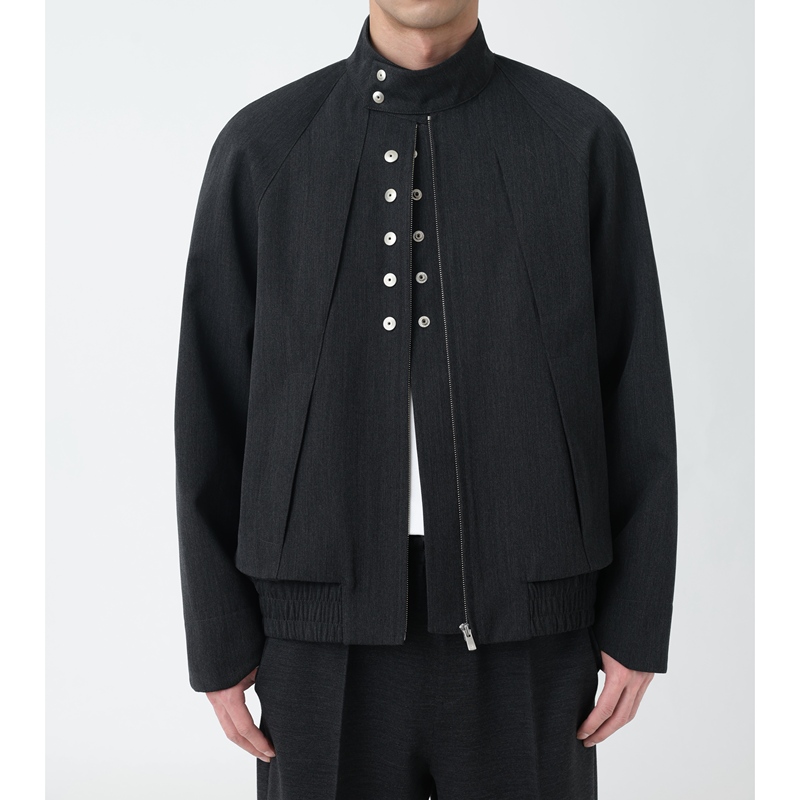 Rizzup Omar Style Nikke Wool Blend Multi-Pocket Jacket Rizzup Omar Style Nikke Wool Blend Multi-Pocket Jacket
