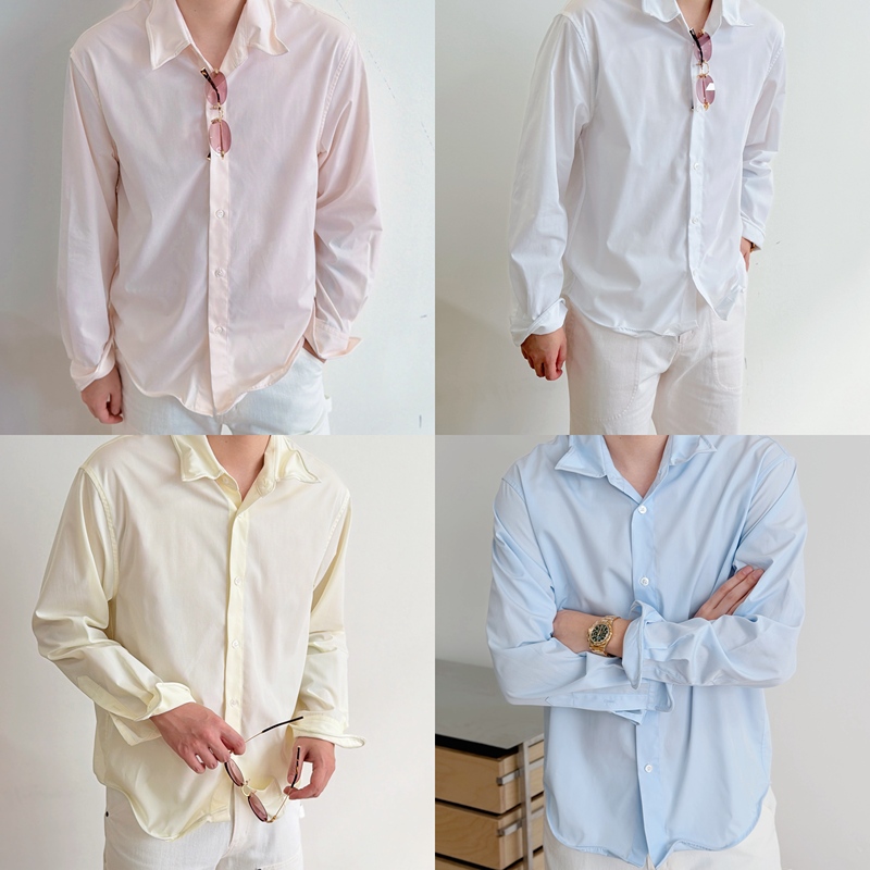 Rizzup Tsudatei Japanese Imported Sunscreen Shirt with a "Fishbone" Design, Made from Thai Fabric, Wrinkle-Resistant, Machine Washable, and Twistable