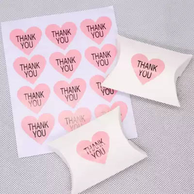 Pink love love You Kraft paper sealing stickers packaging stickers 360 price