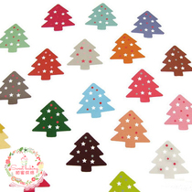 Color Christmas Tree Haping Sticker MerryChristmas West Pit Baking Bag Decorative Haping Sticker