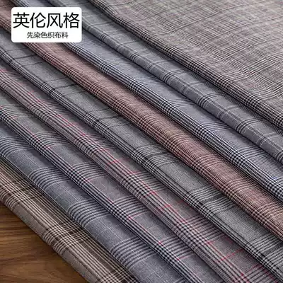 (Medium thick thousand bird grid cloth) bjd baby clothes ob11 baby suit pants jacket British fabric