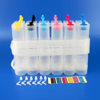Thích ứng với máy in phun Canon Epson 4 màu 5 màu Cung cấp không khí 6 màu cho chai ngoài Bộ kit rỗng 80ML - Phụ kiện máy in 	các loại trục từ máy in