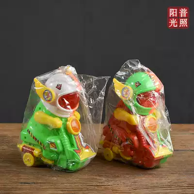 80年代90年代裝飾經典收藏懷舊動畫兒童塑料玩具車機車老玩具