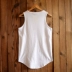 Mùa hè chất liệu cotton bên ngoài vest vest nam xu hướng cá tính thương hiệu xu hướng sinh viên Hàn Quốc áo thun không tay hoang dã kiểu Hồng Kông - Áo vest cotton khoác vest nam Áo vest cotton