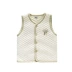 Thận đậu nguyên chất cotton ấm dày vest vest nam nam nữ vest bé bé màu cotton vest vest xuân hè thu đông áo khoác ba lỗ có mũ cho bé Áo ghi lê