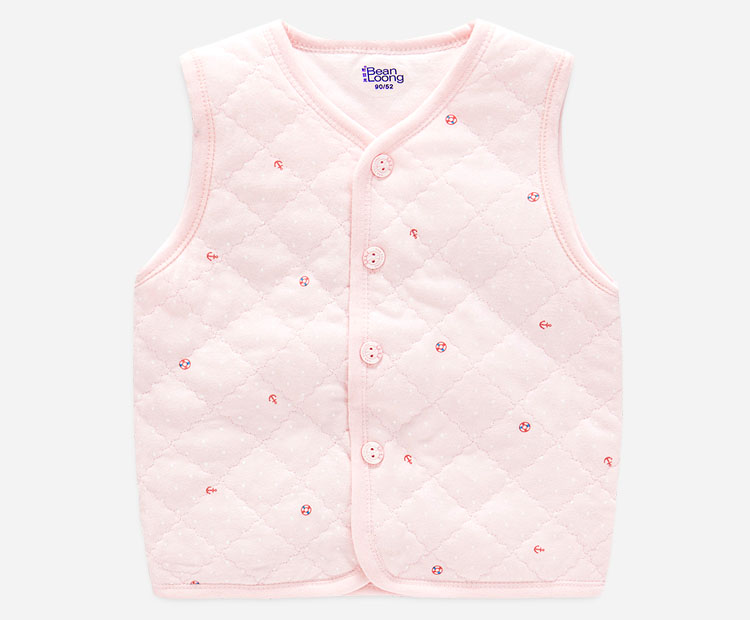 Thận đậu nguyên chất cotton cho bé áo gile phao trẻ em
