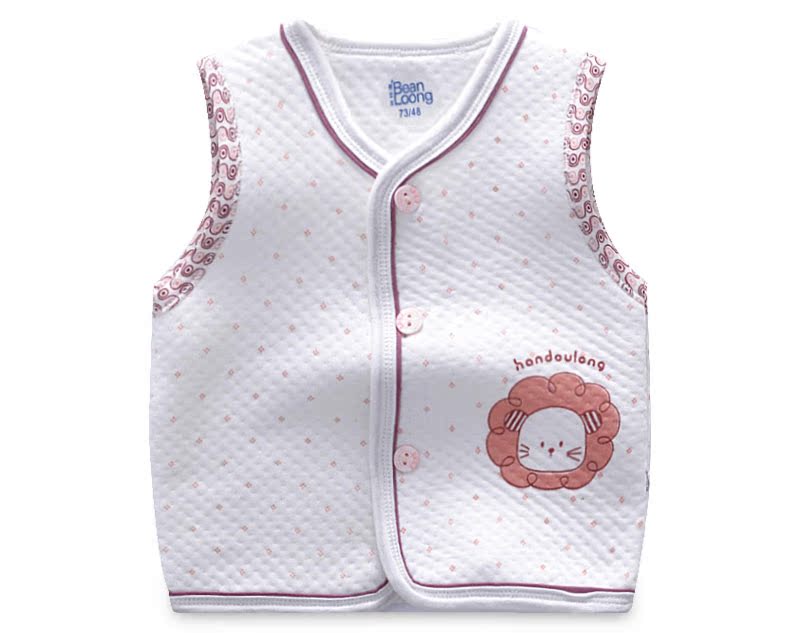 Thận đậu rồng bông nam và nữ bé ấm áp vest vest chần cardigan vest mùa xuân và thu đông bé bé vest nhỏ áo khoác trẻ em