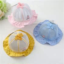 Dudua baby hat summer mesh girl sun hat fisherman hat Children Baby Princess hollow sun hat