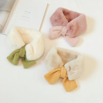 Baby scarf winter children thick warm girl boy fashion fur collar soft versatile baby toddler bib