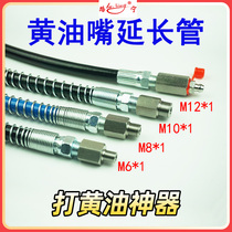 Grease nozzle extension hose extension grease nozzle extension pipe stainless steel adapter fixed grease nozzle M6 8 10