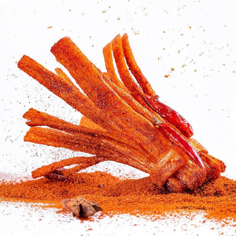 Shu Dau Incense Rip Fascia Spicy Strips 100g Bagged Gluten Snacks Big Gift Bags Spicy Nostalgia Time Snack Casual Food